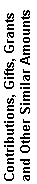 Contributions, Gifts, GrantAmt and OtherAmt Similar Amounts